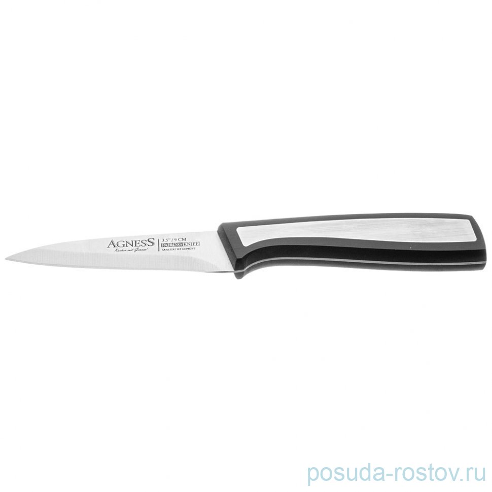 Нож для чистки фруктов и овощей 9 см Agness / 354503