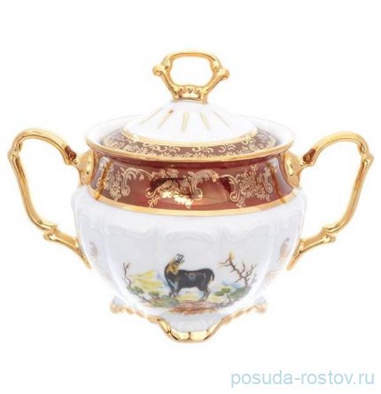 Сахарница &quot;Мария-Тереза /Охота красная&quot; / 289724
