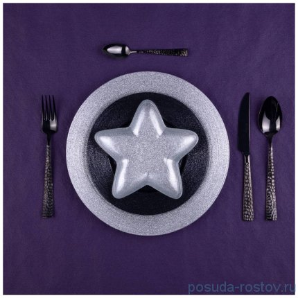 Блюдо 17 х 17 см Звезда &quot;Star silver shiny&quot; (20шт.) / 226071