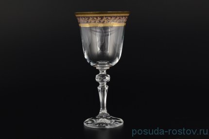 Бокалы для красного вина 220 мл 6 шт &quot;Лаура /Золотые листики&quot; / 009838