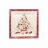 Блюдо 22 см квадратное &quot;Christmas world /Multi&quot; / 230087