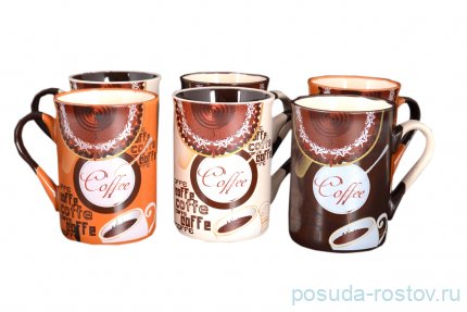 Набор кружек 6 предметов &quot;Coffee /Ассорти&quot; / 110385