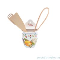 Подставка для кухонных принадлежностей 14,5 см подвесная &quot;Artigianato ceramico /Апельсин и роза&quot; / 228261