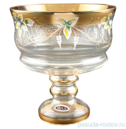 Конфетница 20 см н/н золото &quot;Star Crystal /Лепка&quot; / 099580