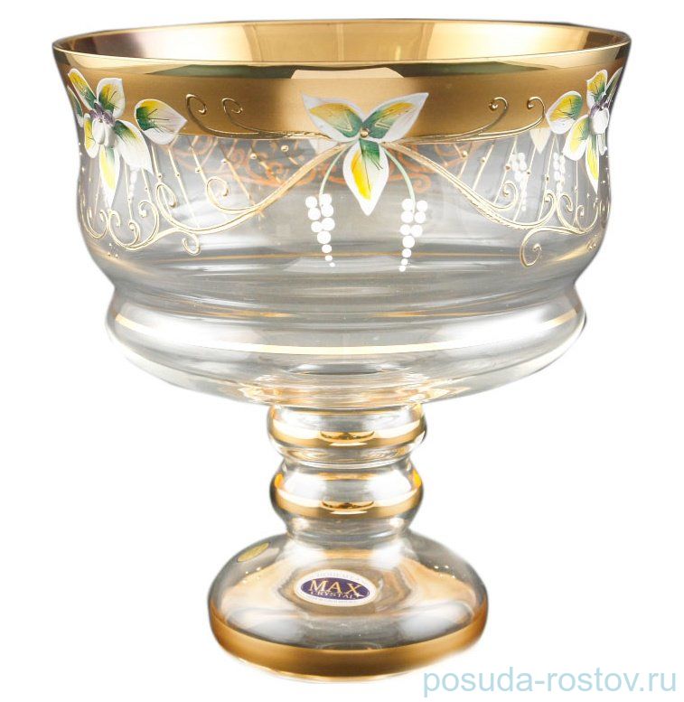 Конфетница 20 см н/н золото "Star Crystal /Лепка" / 099580