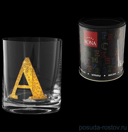 Стакан для виски 390 мл TUBUS &quot;Азбука /Буква &quot;A&quot; / 135878