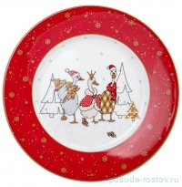 Тарелка 20 см 1 шт &quot;Family christmas&quot; / 361589