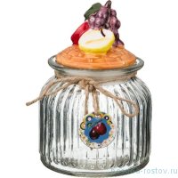 Банка для сыпучих продуктов 11,5 х 17,5 см &quot;фрукты&quot; / 134930