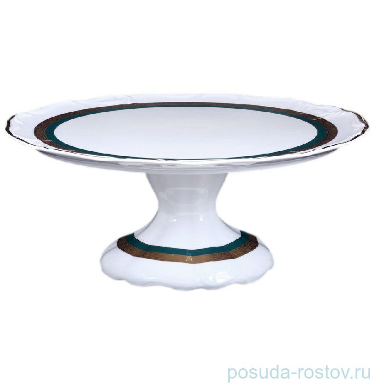 Тортница 32 см н/н "Мария-Луиза /Зелёная лента" / 058965