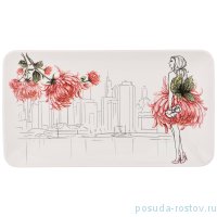 Блюдо 30,5 х 17 см прямоугольное &quot;blossom /хризантема&quot; / 258091