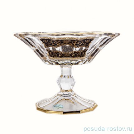 Ваза для конфет 18 см н/н &quot;Astra Gold /Империя чёрная&quot; / 221718
