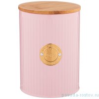 Емкость для сыпучих продуктов 11 х 15 см розовая Кофе 1,3 л &quot;Majesty&quot; / 252377