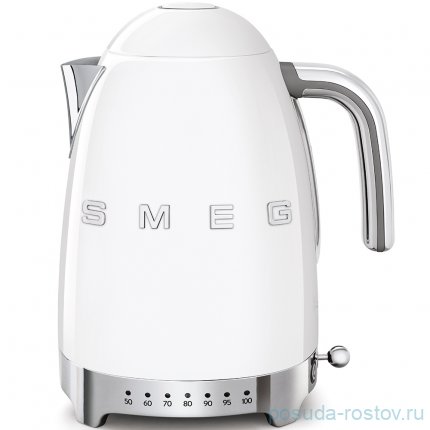 Чайник электрический 1,7 л с регулируемой температурой белый &quot;Smeg&quot; / 299714