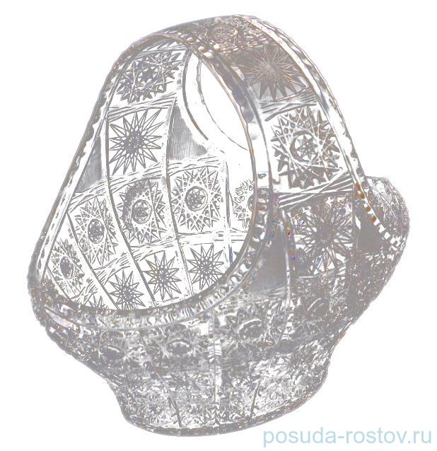 Корзинка 25 см "Glasspo /Хрусталь резной" / 013659