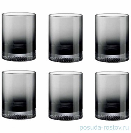 Стаканы для виски 350 мл 6 шт дымчатые &quot;Fun Classy&quot; (подарочная упаковка) / 355299