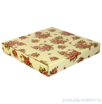 Блюдо 29 х 27 х 4 см овальное с ручками &quot;Корейская роза&quot; / 186433