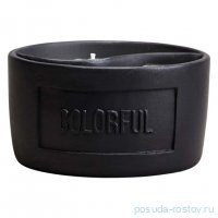 Свеча в стакане yin yang dark amber 11,3*6,4 см / 367108