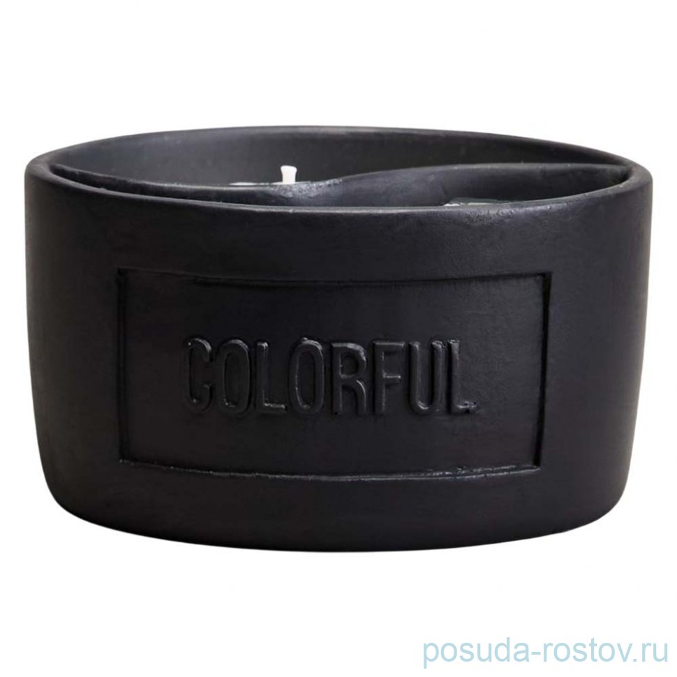 Свеча в стакане yin yang dark amber 11,3*6,4 см / 367108