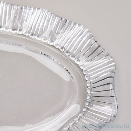 Блюдо сервировочное crystal pearl 25,5х16,5 см / 367063