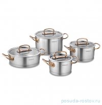 Набор кастрюль 8 педметов &quot;ProLine Rosegold&quot; / 272072