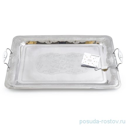 Поднос 50 х 35 см прямоугольный с ручками &quot;Doris Inox&quot; / 247645