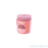 Свеча Рустик 8 х 6,8 см &quot;Christmas world /Пепельно-розовая с бордовым /Bolsius&quot; / 262588
