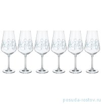Бокалы для красного вина 550 мл 6 шт &quot;Сандра /Голубые ниточки&quot;  / 170250