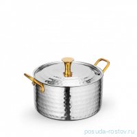 Кастрюля 16 x 7 см с крышкой мини с 2-мя ручками для подачи &quot;Hammered&quot;  / 370312