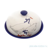 Блюдо для блинов 23 х 9,7 см с крышкой &quot;Гуси&quot; / 231457
