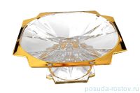Ваза для фруктов 33 см н/н плоская &quot;Метрополитэн /Золотой кант&quot; R-G / 122398