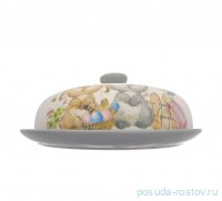 Блюдо для блинов 23 х 9,7 см с крышкой круглое &quot;Spring Bunnies&quot; / 279995
