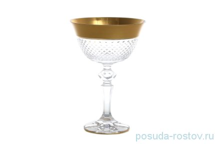 Креманка/мартинка 180 мл 1 шт &quot;Лаура /Матовое золото /Bohemia gold&quot; RG / 246225