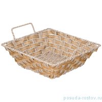 Корзинка 24 х 24 х 8 /11 см с ручками &quot;Натурель&quot; / 257189