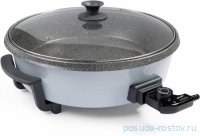 Пицца-гриль 40 х 9 см с крышкой элекрический серый &quot;ELECTRICAL PRODUCTS&quot; / 284108