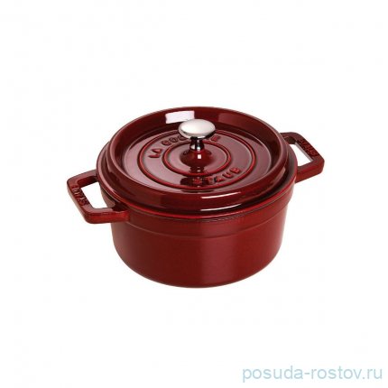 Кокот 26 см с крышкой гранатовый 5,2 л &quot;STAUB&quot; / 252713