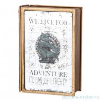 Шкатулка-книжка 17 х 12 х 5 см &quot;We live for adventure&quot; / 353568