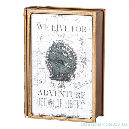 Шкатулка-книжка 17 х 12 х 5 см &quot;We live for adventure&quot; / 353568