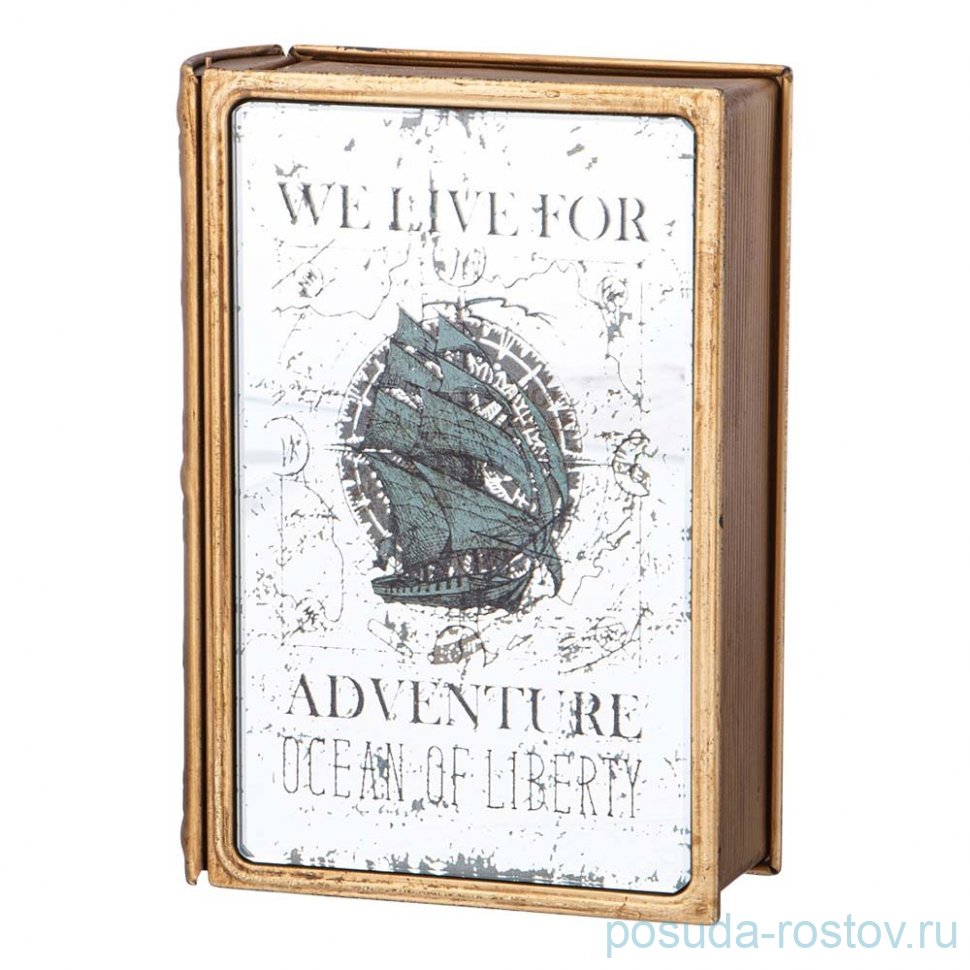 Шкатулка-книжка 17 х 12 х 5 см "We live for adventure" / 353568