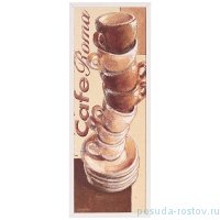 Панно 25 х 70 см &quot;Кофе&quot; /рамка цвета жемчуга / 270105