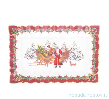 Блюдо 35 х 23 см прямоугольное &quot;Christmas world /Зимняя сказка&quot; / 273753