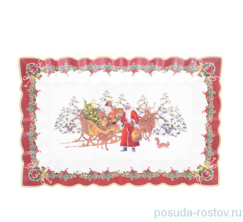 Блюдо 35 х 23 см прямоугольное "Christmas world /Зимняя сказка" / 273753