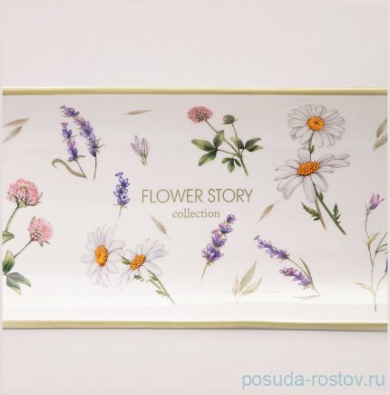 Блюдо 28 х 12 х 3 см прямоугольное &quot;Flower story&quot; / 363880