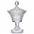 Конфетница 12 х 12 х 20 см н/н &quot;muza crystal /резная&quot; / 193020