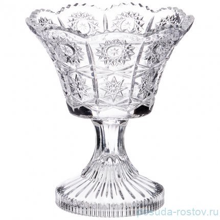 Конфетница 12 х 12 х 14 см н/н &quot;Muza Crystal /Резная&quot; / 193018