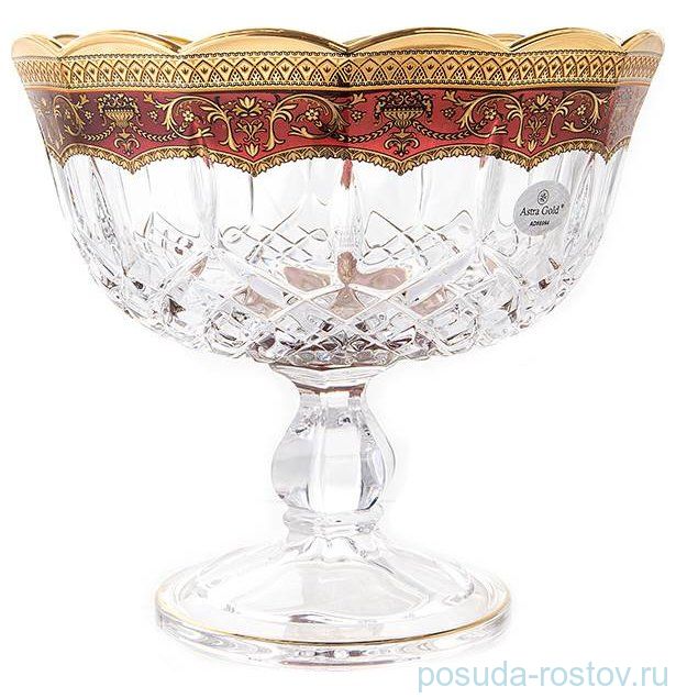 Ваза для конфет 18 см н/н "Опера /Империя красная" / 157069