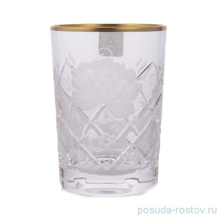Стаканы для воды 180 мл 6 шт &quot;Роза /Золотой кант&quot; / 165261