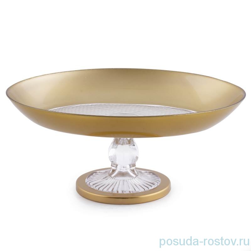 Блюдо 25 х 19 х 11 см овальное н/н среднее "Piramit /Золото" / 275658