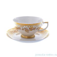 Набор чайных пар 6 шт &quot;Констанц /София /Золотой узор&quot; крем. / 167237
