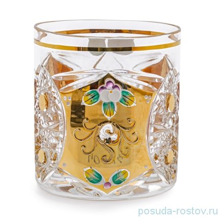 Стаканы для виски 300 мл 6 шт &quot;S.Crystal /Резной с золотом&quot; / 159424