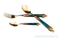 Столовые приборы 18 предметов &quot;Siena Antique Gold /Dark Green Gold&quot; / 114550